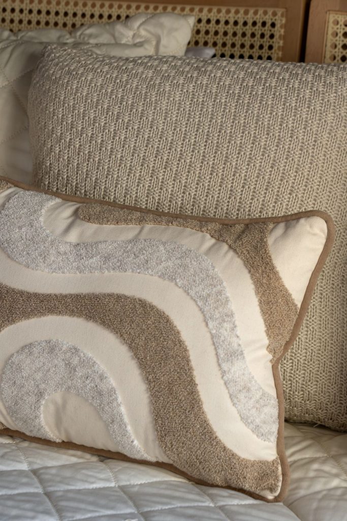 Close foto ambientada - Composição de cama