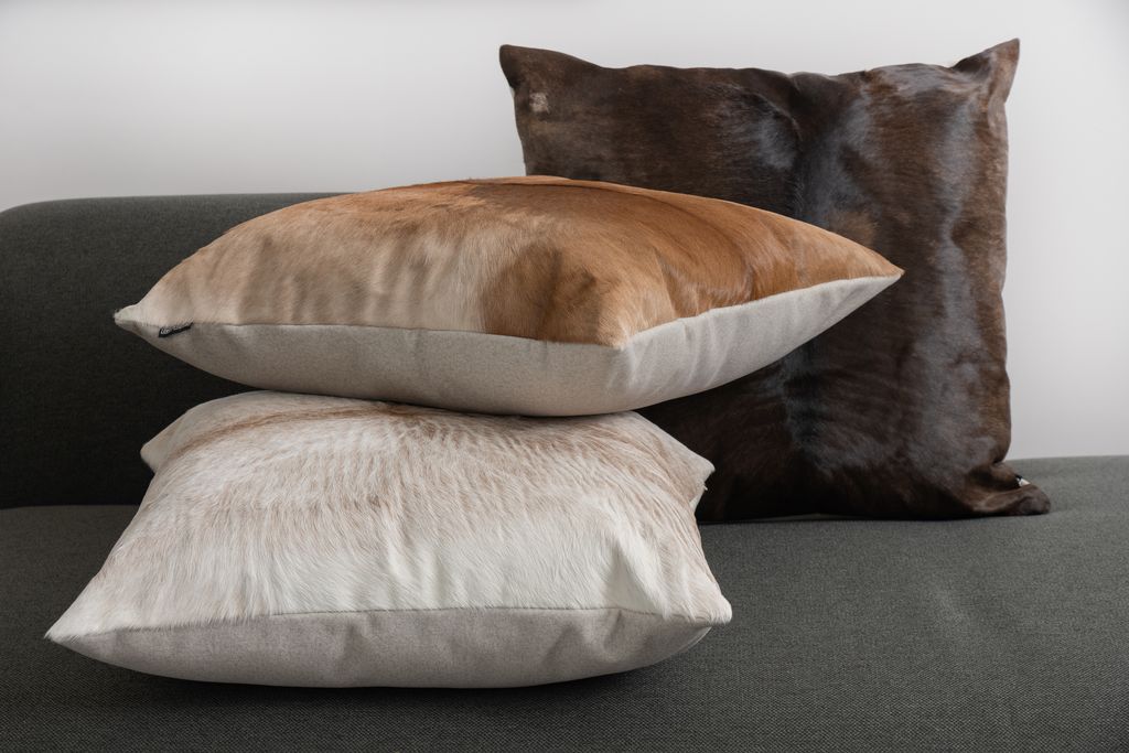 Almofadas em couro legítimo