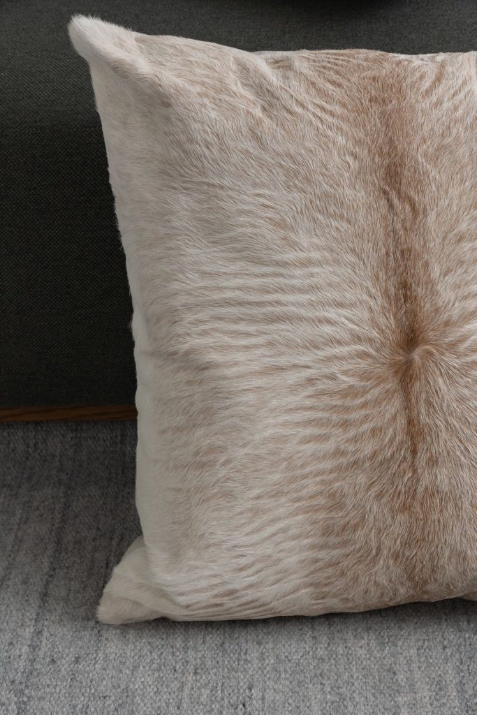 Almofada em couro legítimo